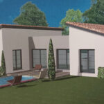 ARLES SUR TECH VILLA PLAIN PIED 3 FACES AVEC GARAGE