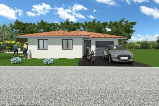 SUPERBE VILLA PLAIN PIED 3 FACES