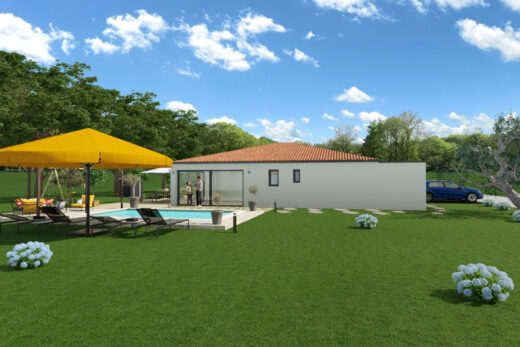 SUPERBE VILLA PLAIN PIED DE 4 PIECES AVEC GRAND GARAGE
